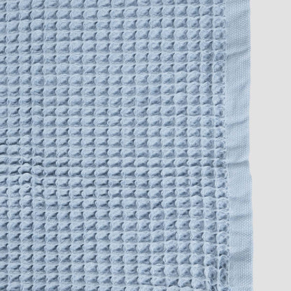 VAFFEL Blue Cotton Towel 50x90cm - Soft & Quick Drying
