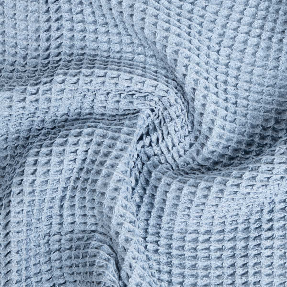 VAFFEL Blue Cotton Towel 50x90cm - Soft & Quick Drying