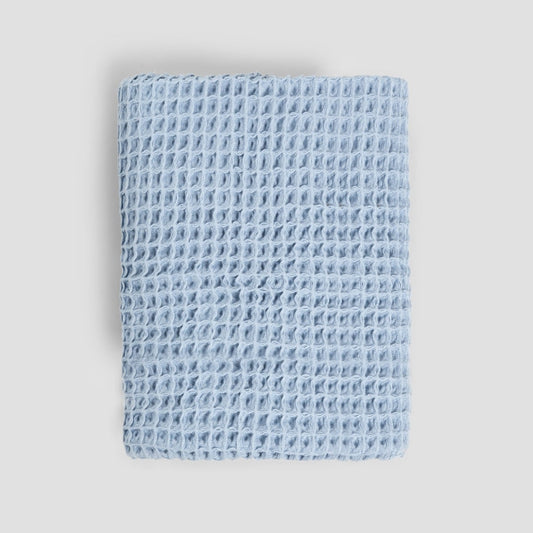 VAFFEL Blue Cotton Towel 70x130cm