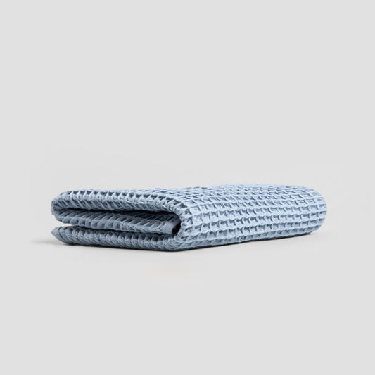 VAFFEL Blue Cotton Towel 70x130cm