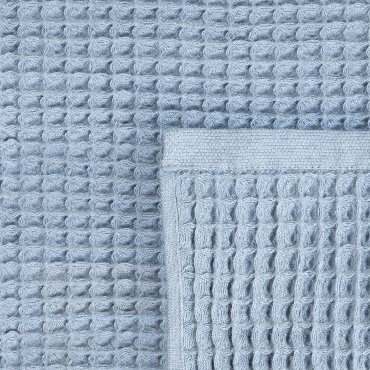 VAFFEL Blue Cotton Towel 70x130cm
