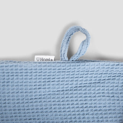 Blue VAFFEL Bathrobe S/M 100% Cotton Modern Hamptons