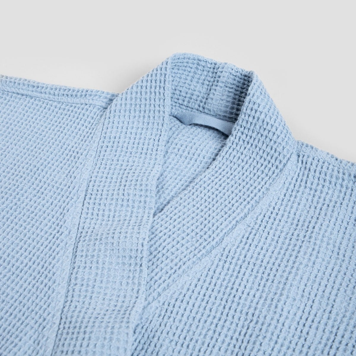 Blue VAFFEL Bathrobe S/M 100% Cotton Modern Hamptons