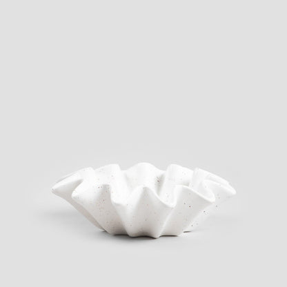 Modern Hamptons White Ceramic Decorative Bowl 19x19x6 cm