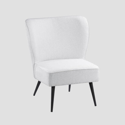 ABRAZO Beige Armchair with Metal Legs 74x70x74 cm