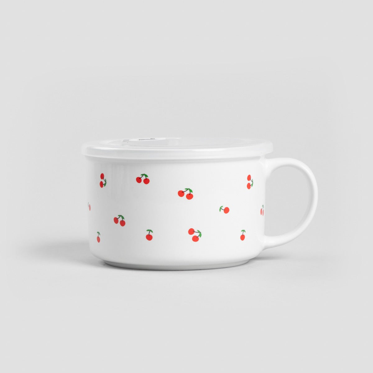 Serving Utensil BALIS Cherry with Lid 0.75L Porcelain