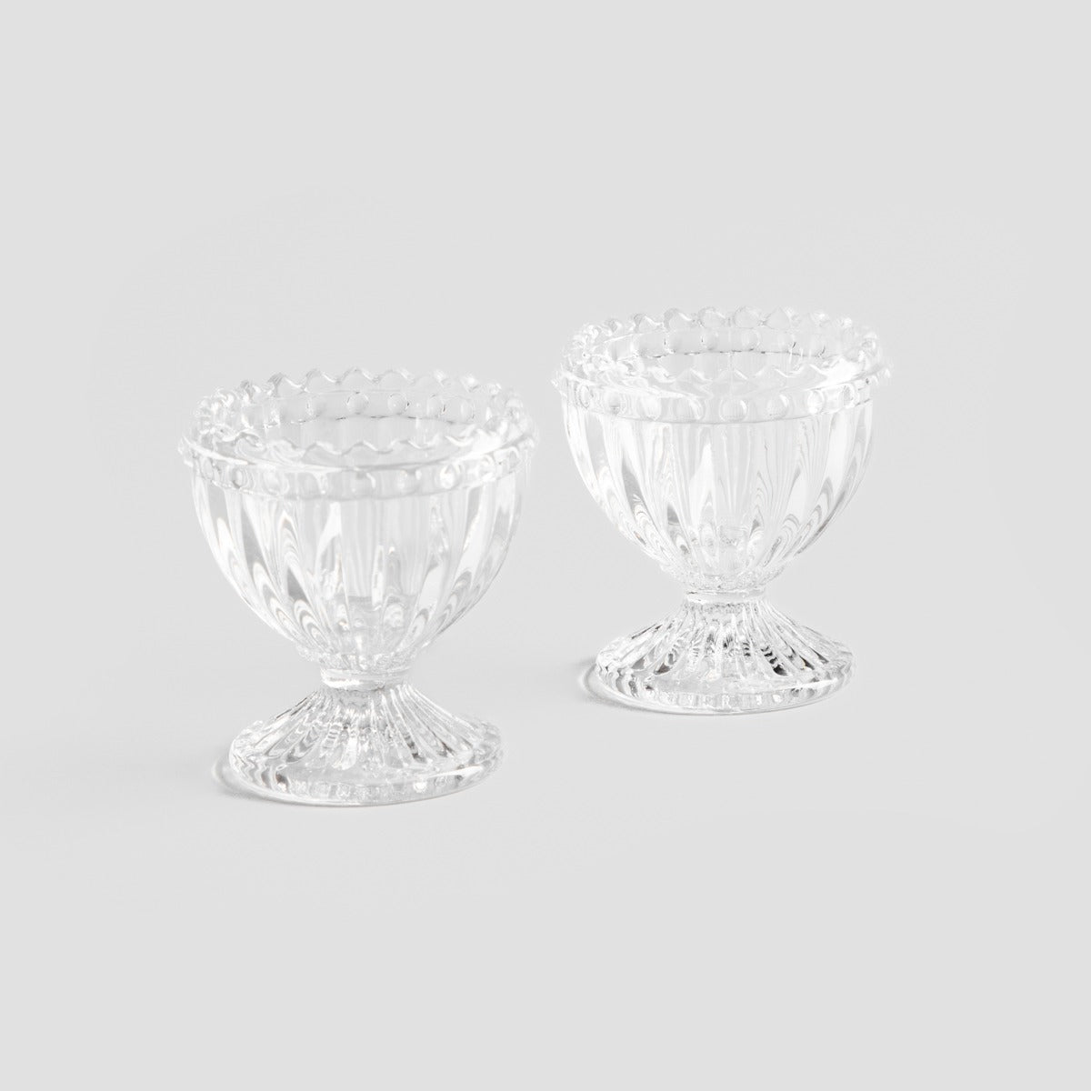 CORAGGIO Glass Egg Serving Set, 2 Pieces, 0.2L Each
