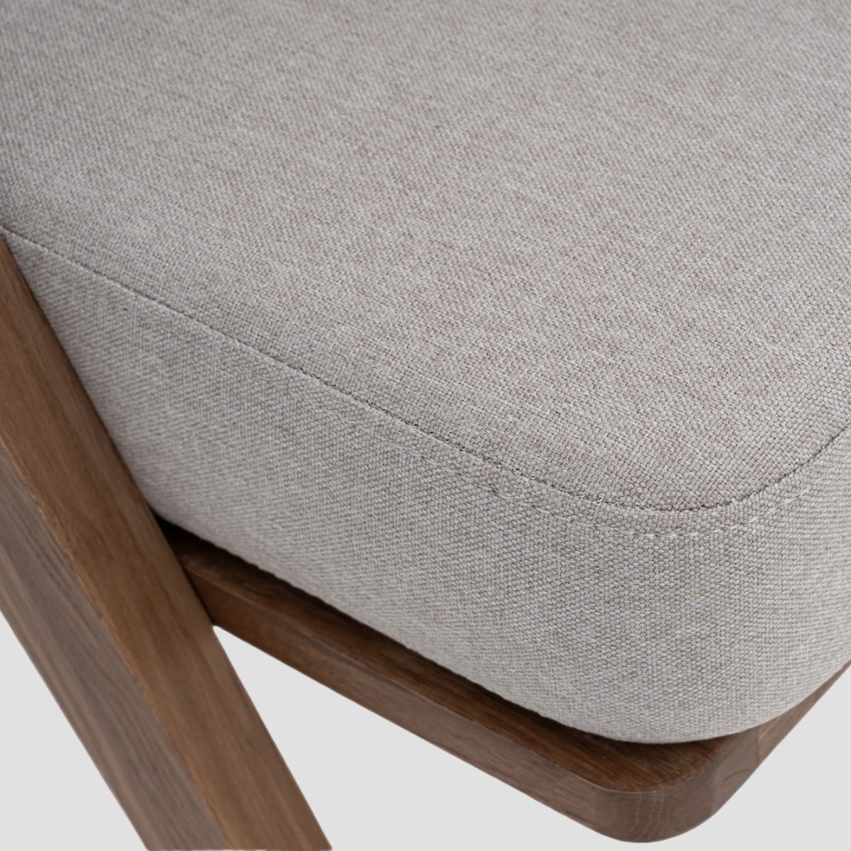 FEDELE Armchair Wooden Oak with Brown Rattan 63x75x75 cm