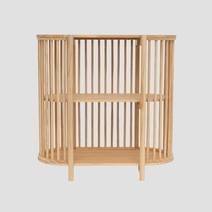 SENSUS Wooden Bookcase Natural Finish 80x45x80 cm