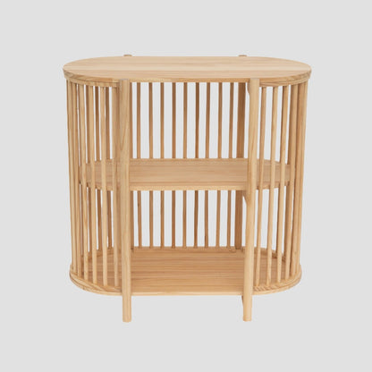 SENSUS Wooden Bookcase Natural Finish 80x45x80 cm