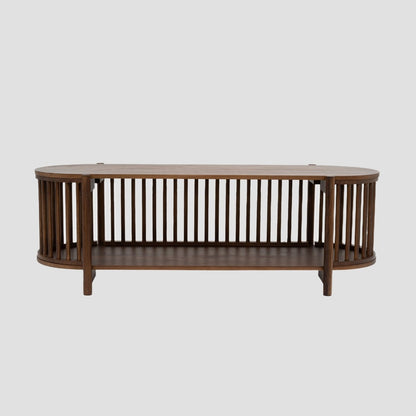 VOX Wooden Brown RTV Cabinet 120x51x18 cm