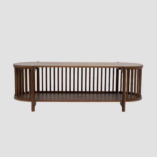VOX Wooden Brown RTV Cabinet 120x51x18 cm