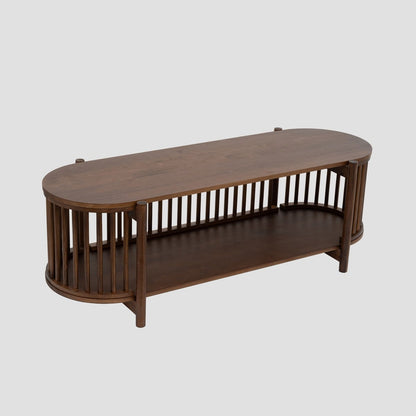 VOX Wooden Brown RTV Cabinet 120x51x18 cm