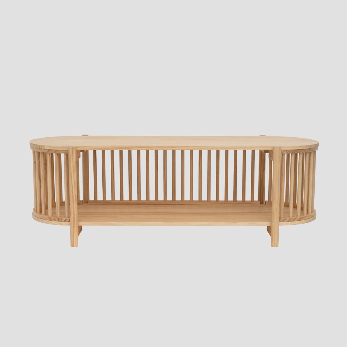 VOX Natural Wood RTV Cabinet 120x51x18 cm