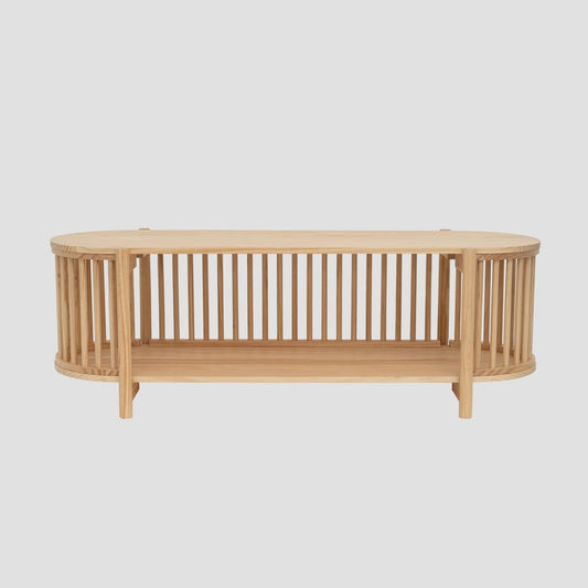 VOX Natural Wood RTV Cabinet 120x51x18 cm