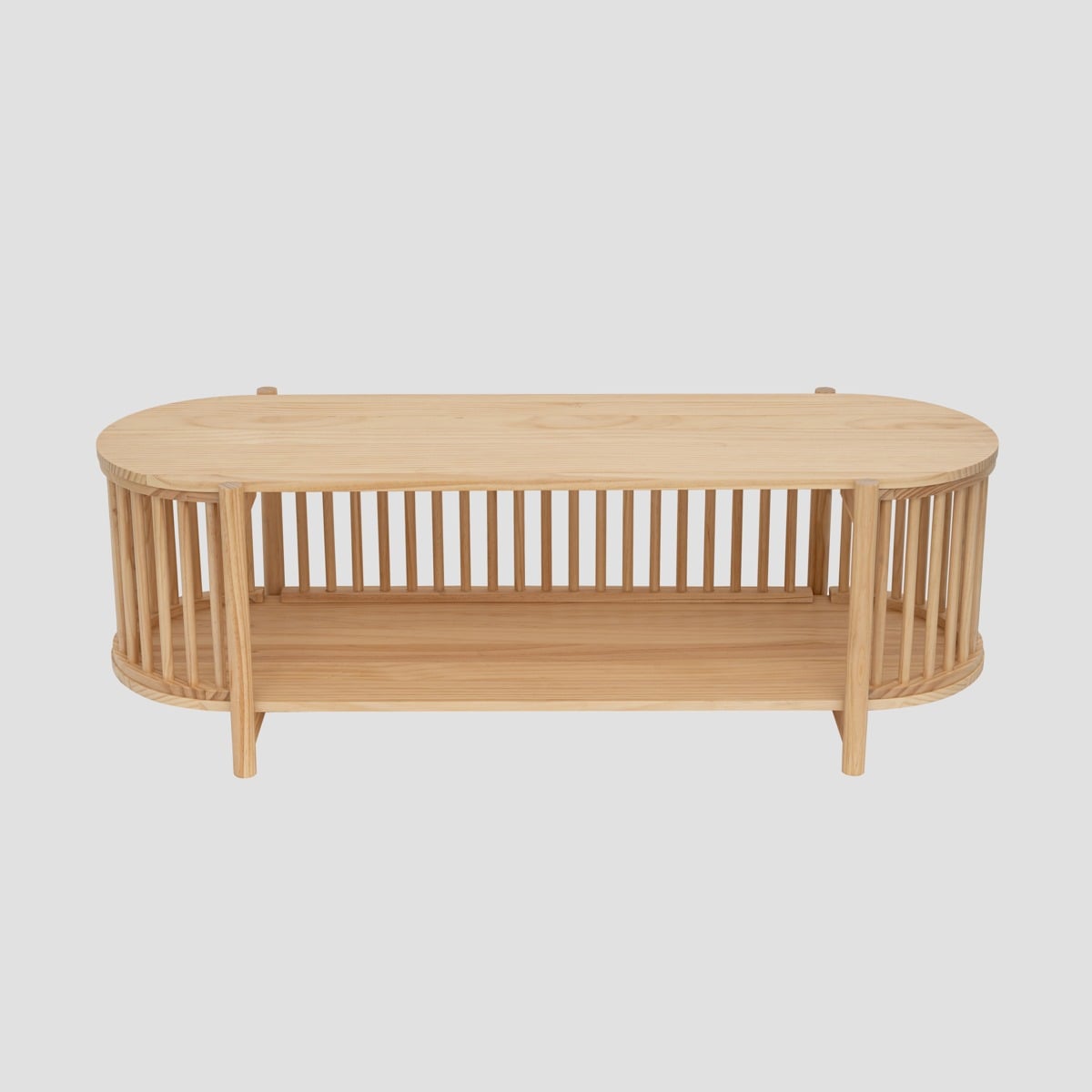 VOX Natural Wood RTV Cabinet 120x51x18 cm