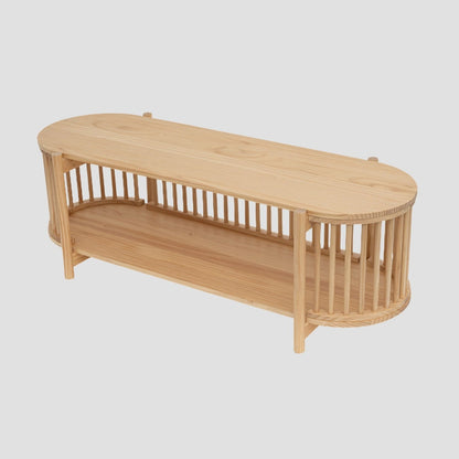 VOX Natural Wood RTV Cabinet 120x51x18 cm