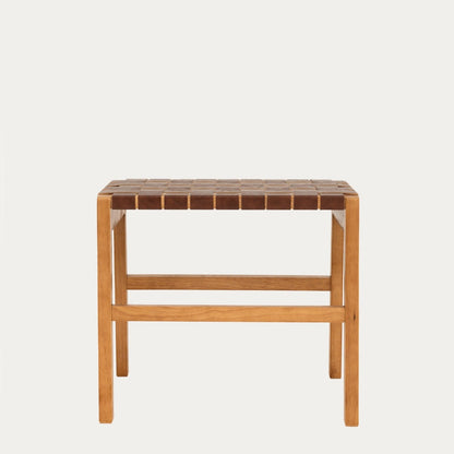 Taboret FUTURUM Wooden Brown Stool 50x35x45 cm