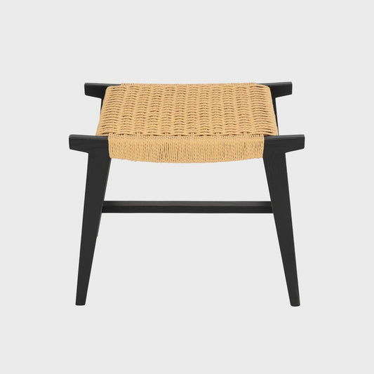 NOVUM Black Wooden Stool 53x38x45 cm