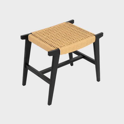 NOVUM Black Wooden Stool 53x38x45 cm