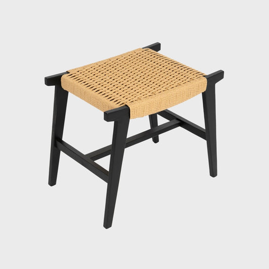 NOVUM Black Wooden Stool 53x38x45 cm