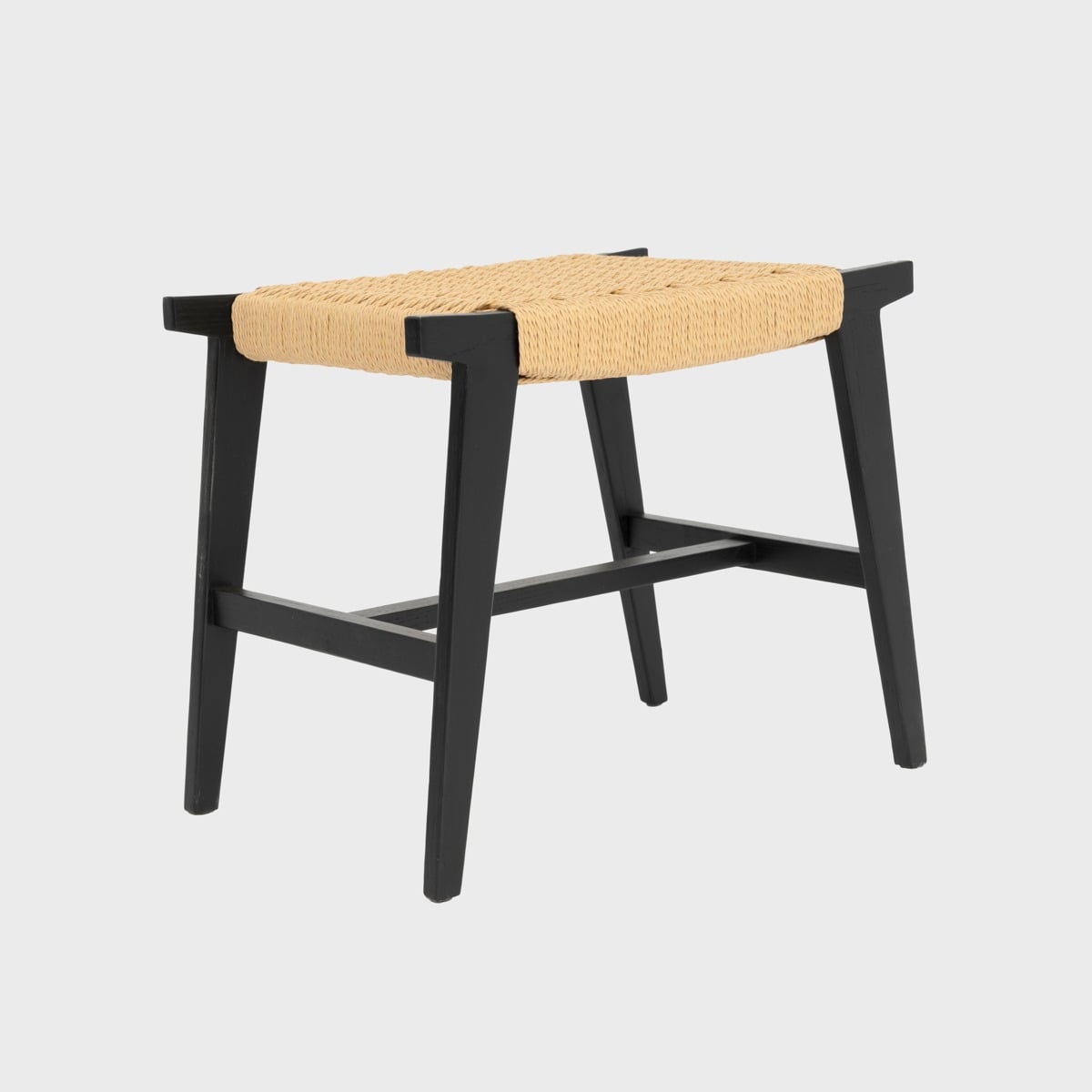 NOVUM Black Wooden Stool 53x38x45 cm