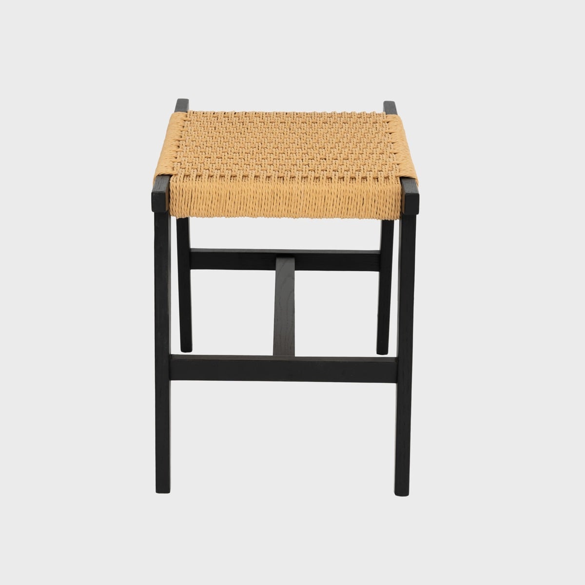 NOVUM Black Wooden Stool 53x38x45 cm