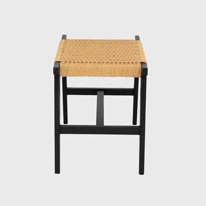 NOVUM Black Wooden Stool 53x38x45 cm