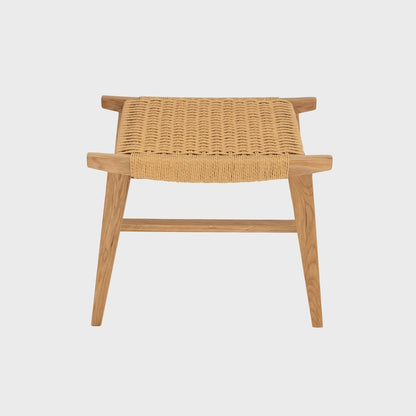 NOVUM Natural Wood Stool - 53x38x45 cm