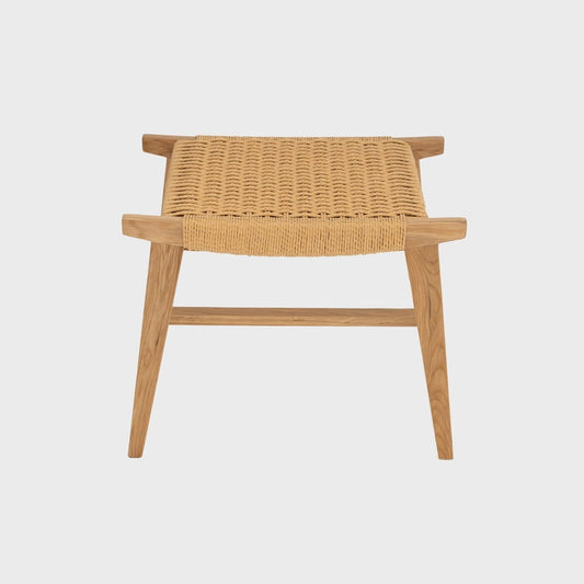 NOVUM Natural Wood Stool - 53x38x45 cm