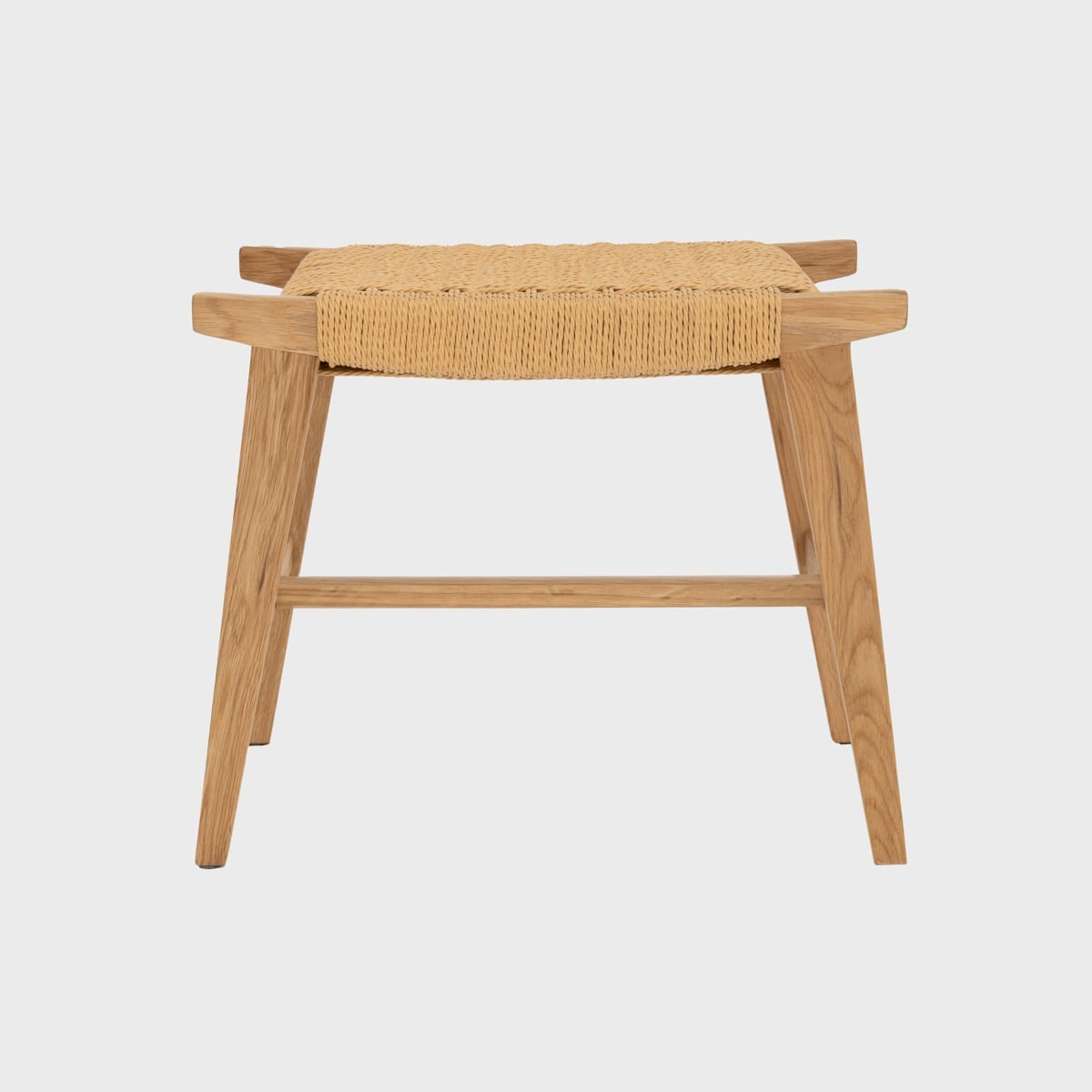 NOVUM Natural Wood Stool - 53x38x45 cm