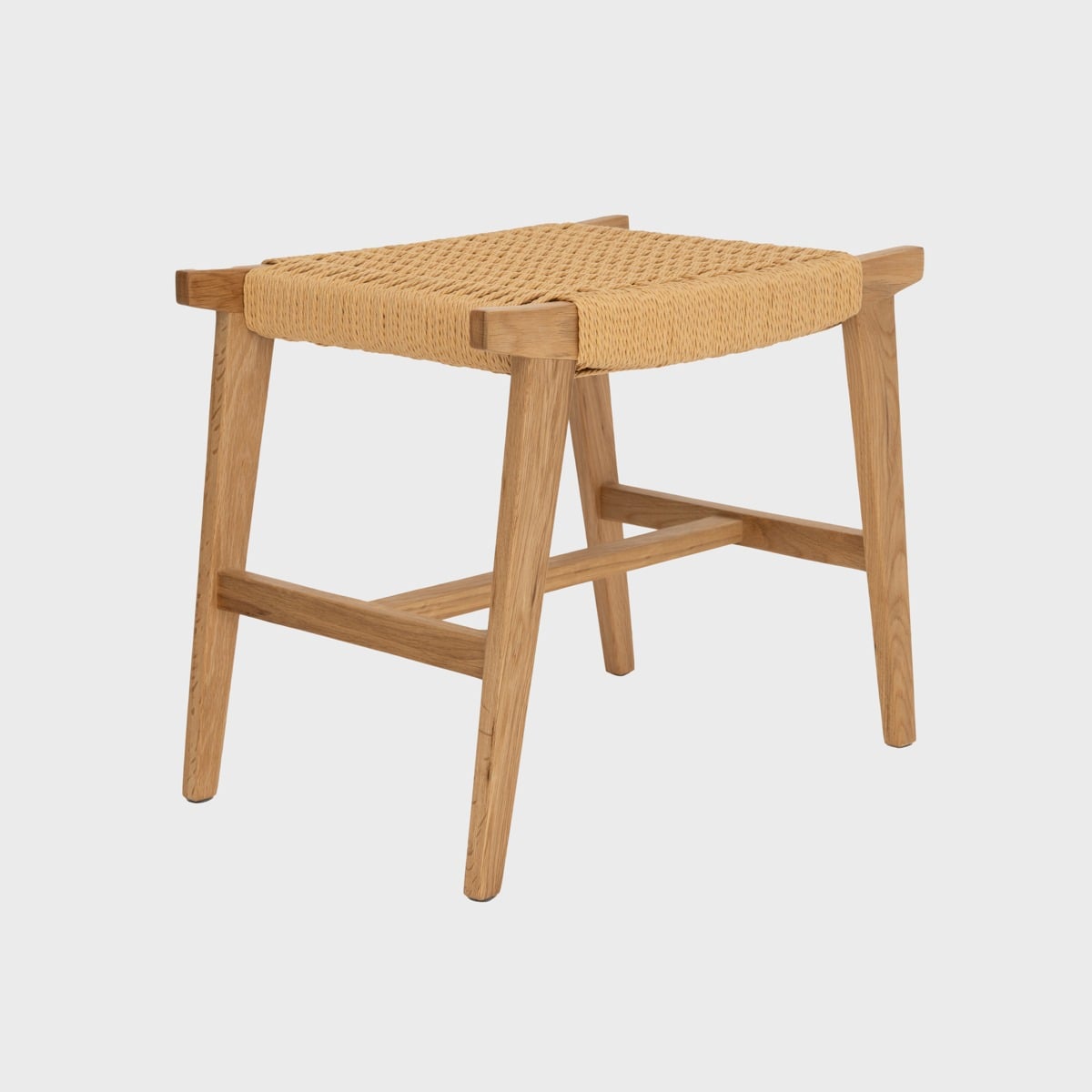 NOVUM Natural Wood Stool - 53x38x45 cm