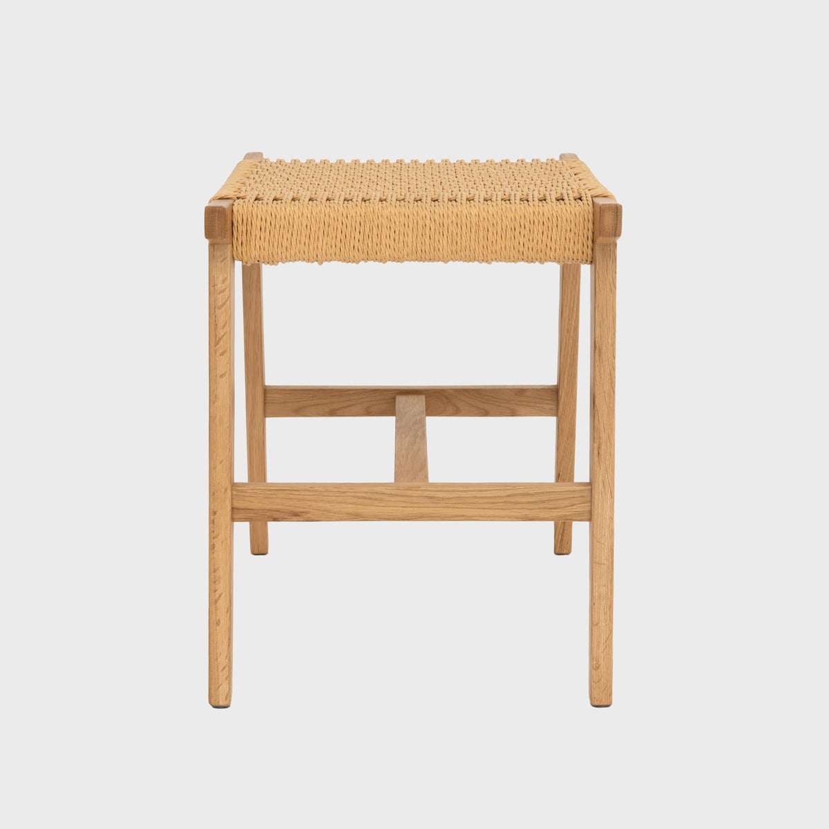 NOVUM Natural Wood Stool - 53x38x45 cm