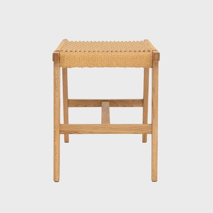 NOVUM Natural Wood Stool - 53x38x45 cm
