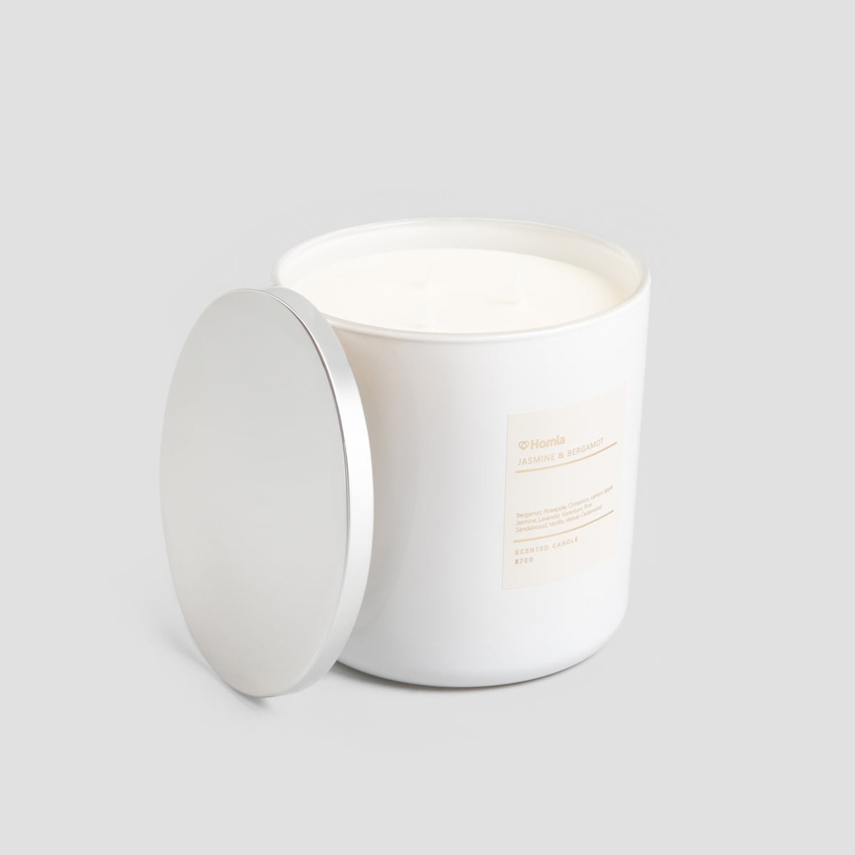 AURA Jasmine & Bergamot Scented Candle 870g