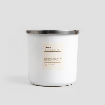 AURA Jasmine & Bergamot Scented Candle 870g