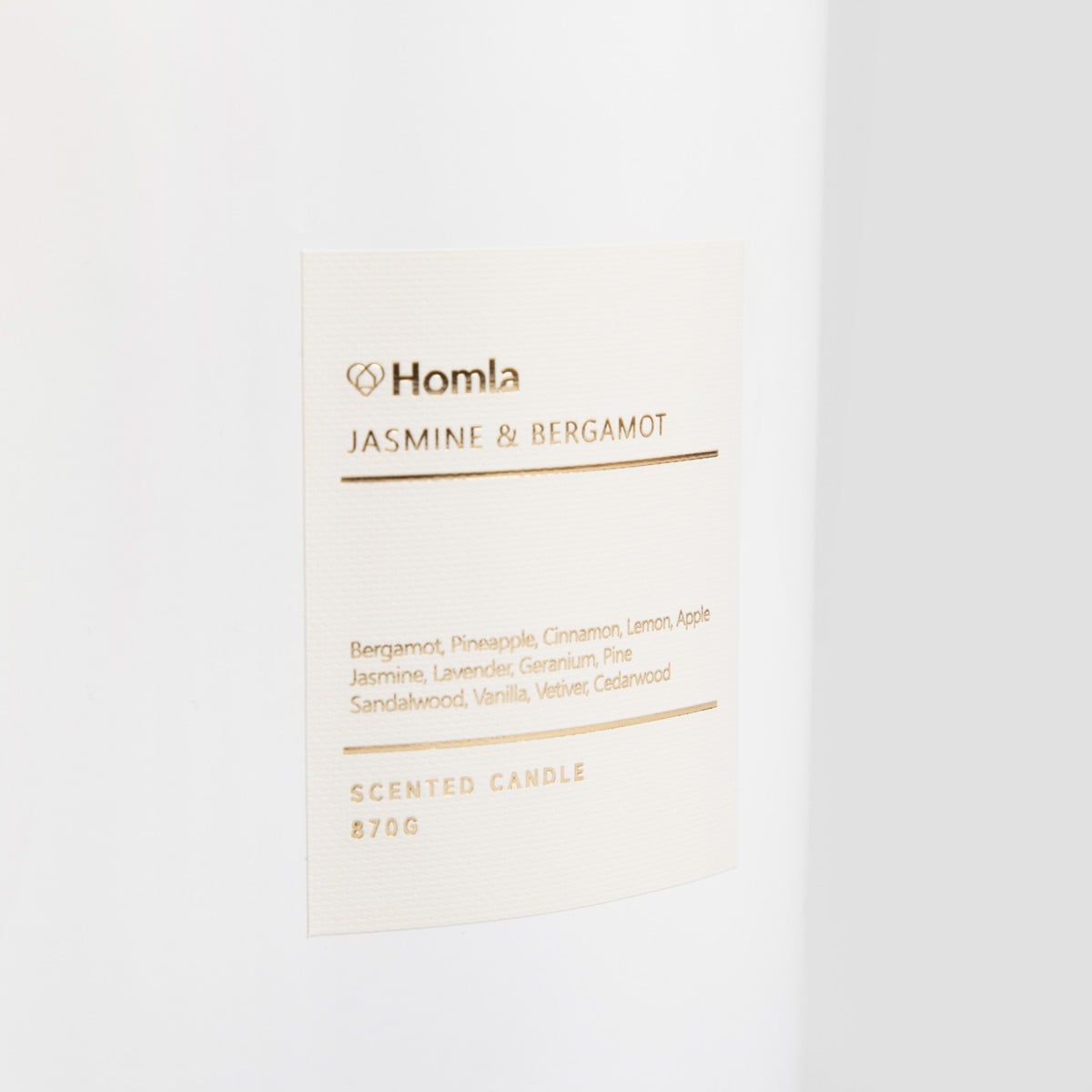 AURA Jasmine & Bergamot Scented Candle 870g
