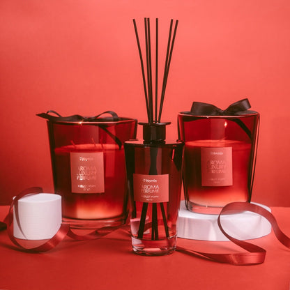 EMBER Merlot Poppy Scented Candle - 1175g, 80 Hour Burn