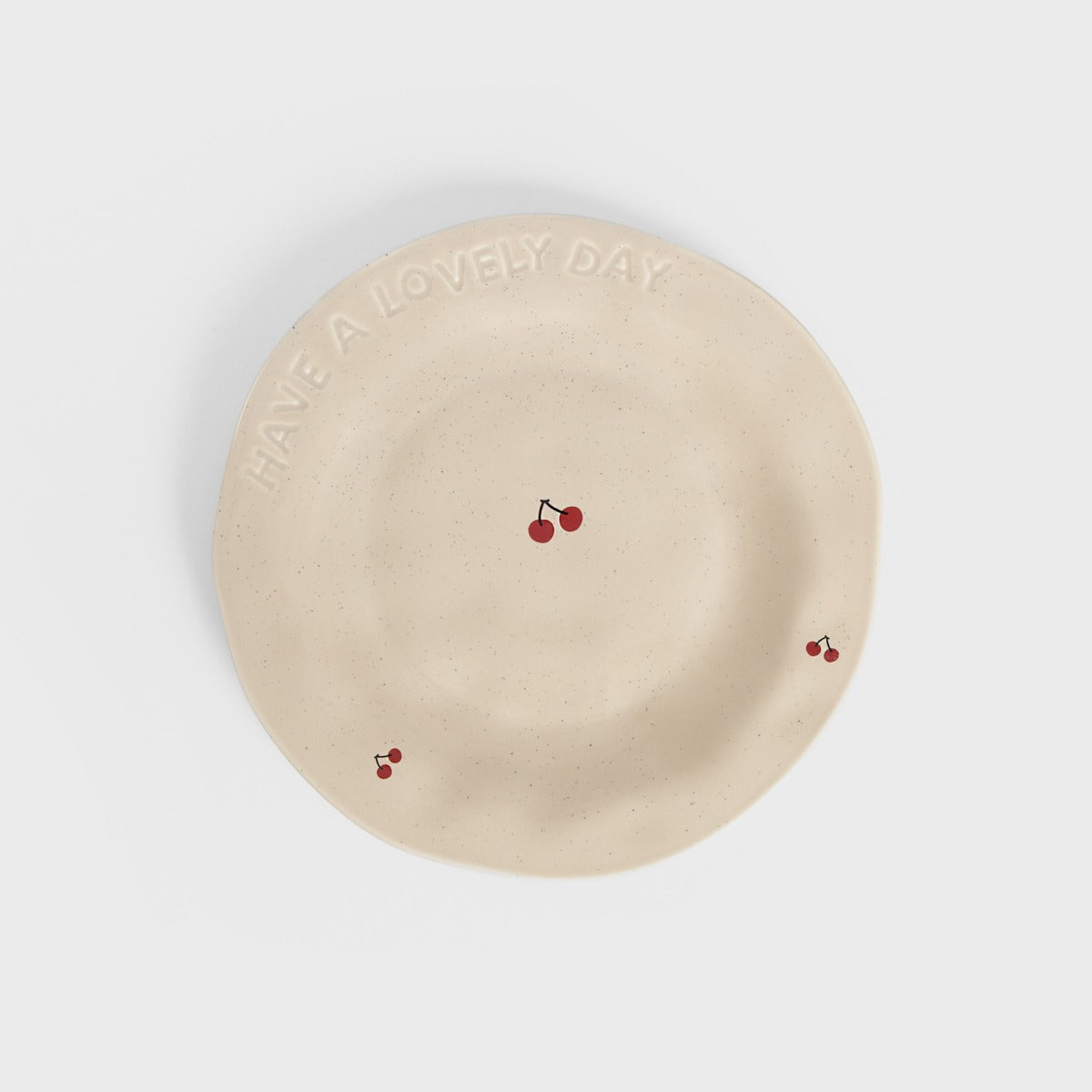 Isernia Porcelain Plate in Cherries Design - 20 cm