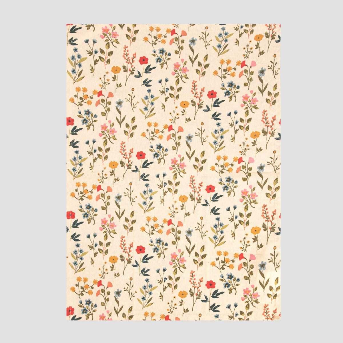 Set of FARIN Kitchen Cloths in Flowers and Waffle Texture - 2 Pack