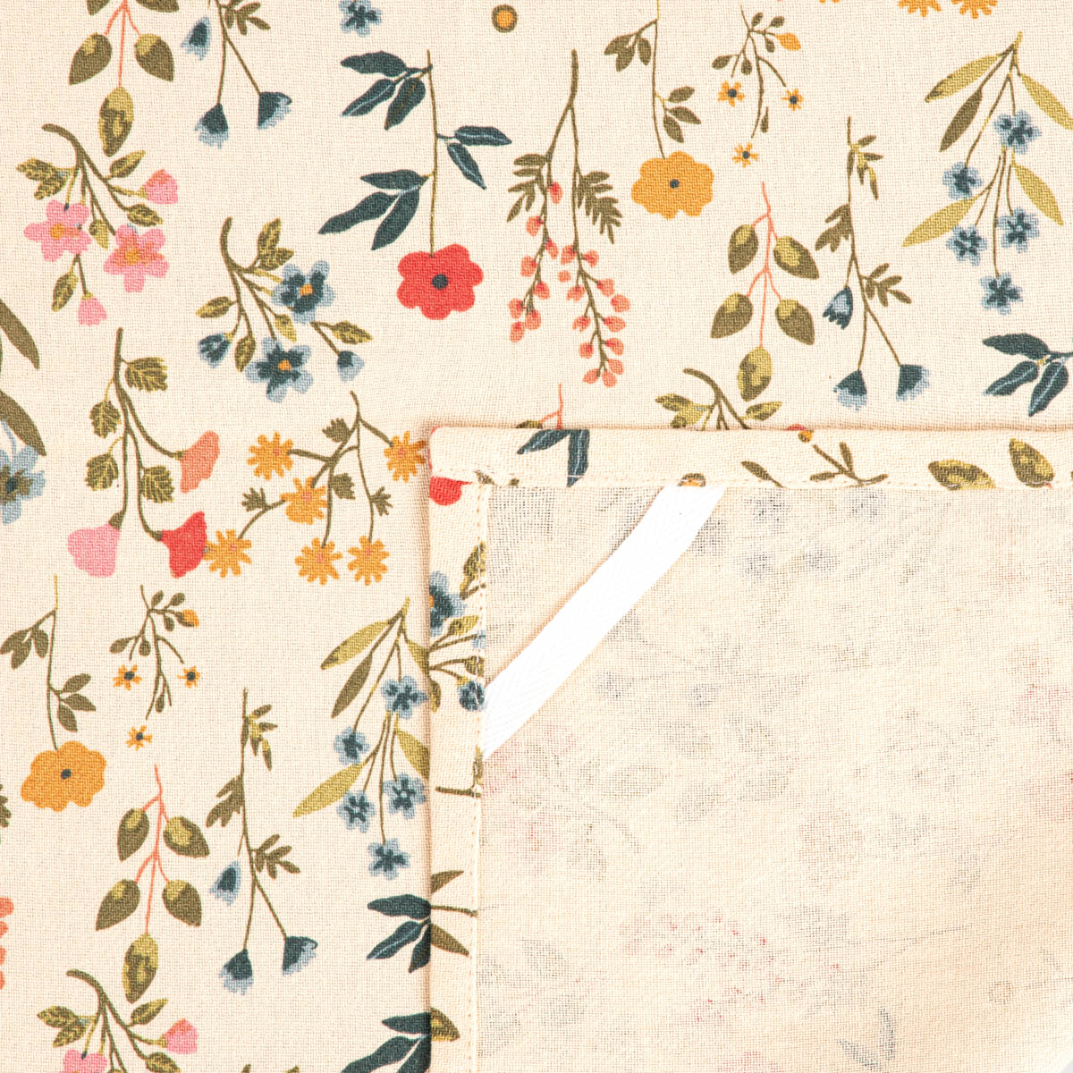 Set of FARIN Kitchen Cloths in Flowers and Waffle Texture - 2 Pack