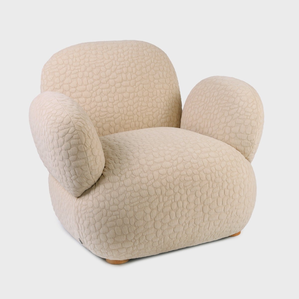 Sieste Beige Armchair - Comfortable Upholstered Seating