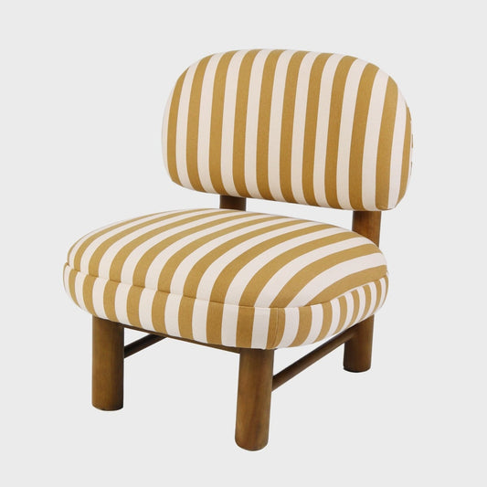 LUMEN Beige and White Armchair 64x69.5x77 cm