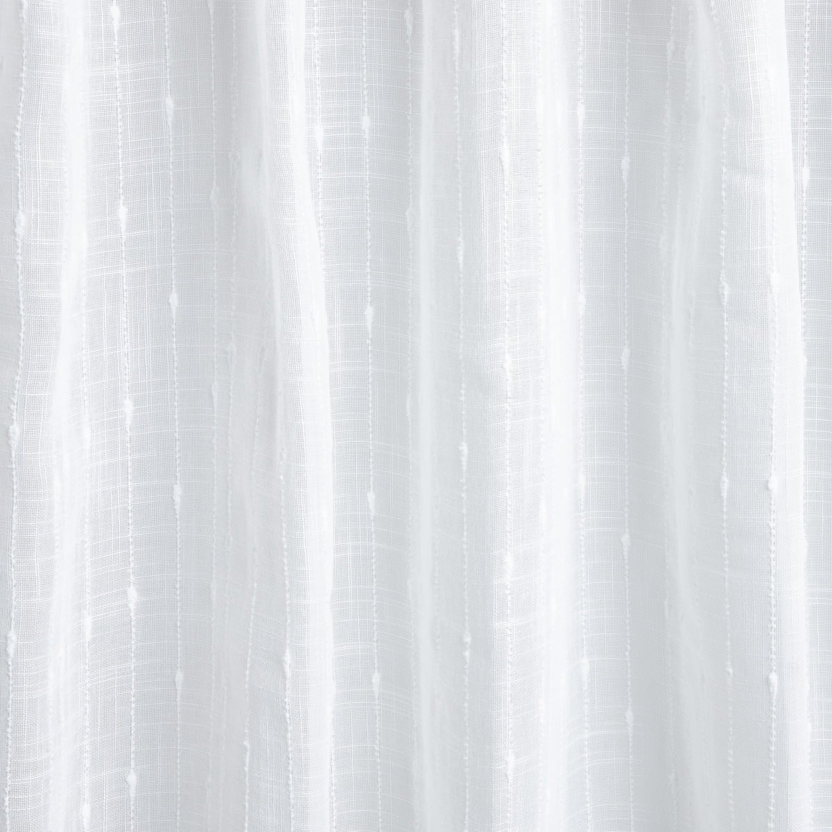 NISA Voile Curtain with Embossed Pattern White 140x250cm
