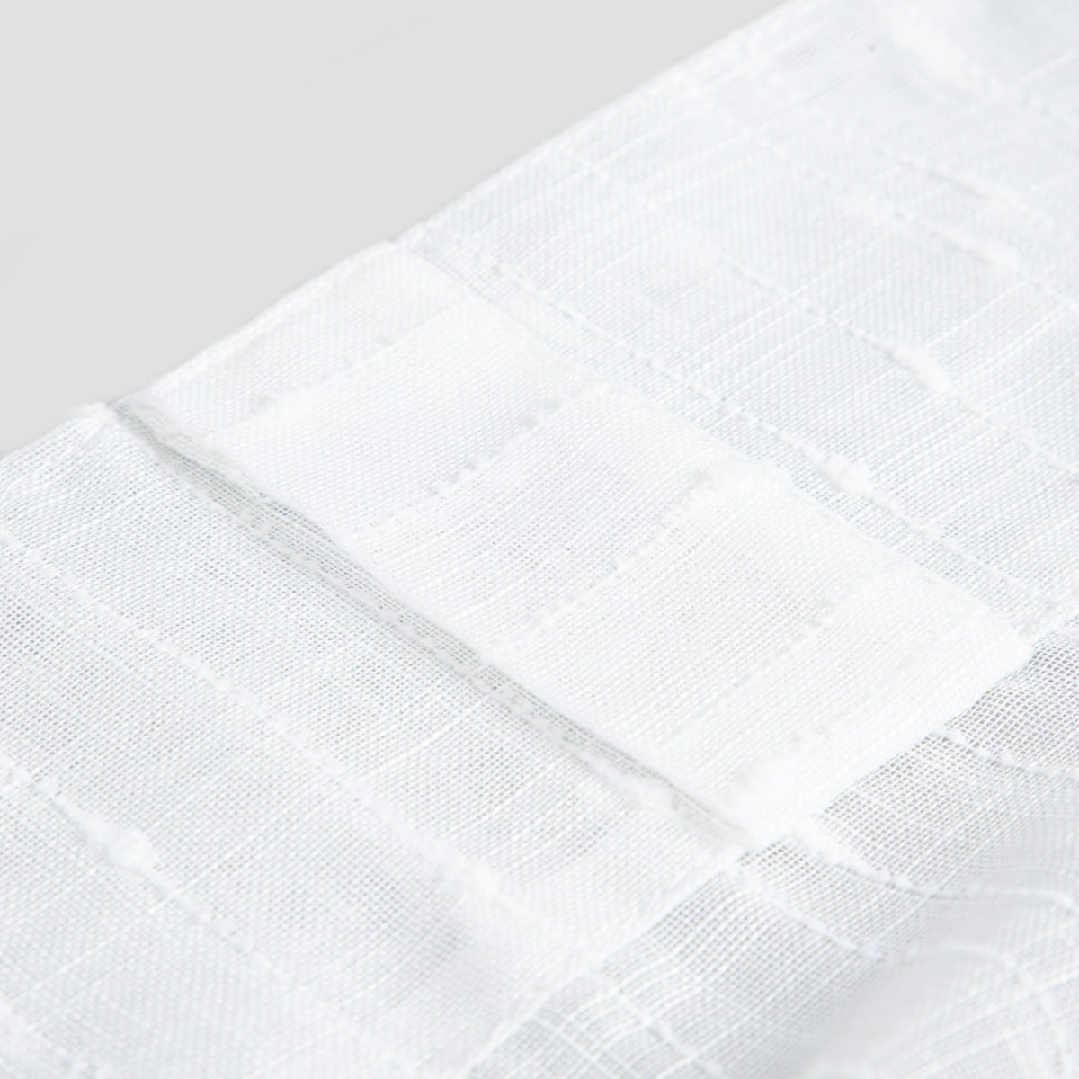 NISA Voile Curtain with Embossed Pattern White 140x250cm