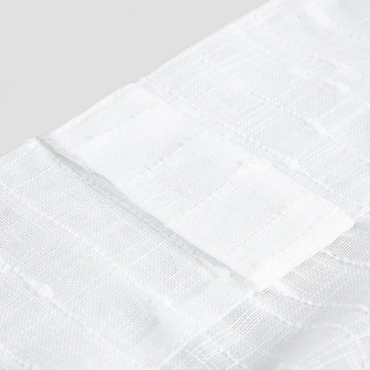 NISA Voile Curtain with Embossed Pattern White 140x250cm