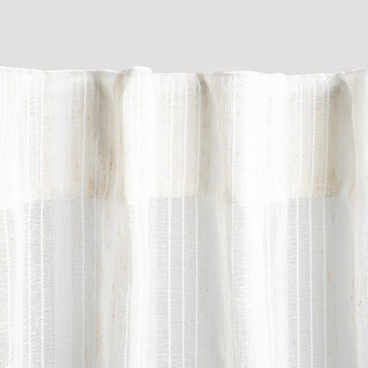 TAVIRA Striped Imitation Linen Curtain 140x250cm