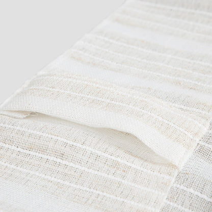 TAVIRA Striped Imitation Linen Curtain 140x250cm