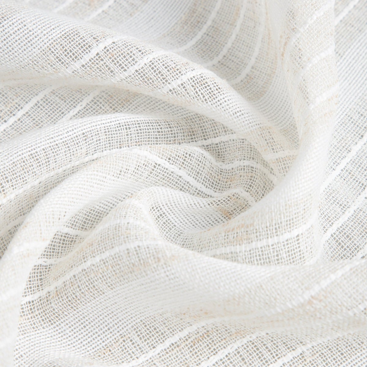 TAVIRA Striped Imitation Linen Curtain 140x250cm