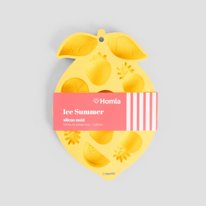 ICE SUMMER Lemon-Shaped Ice Cube Tray 24.5x18x4 cm
